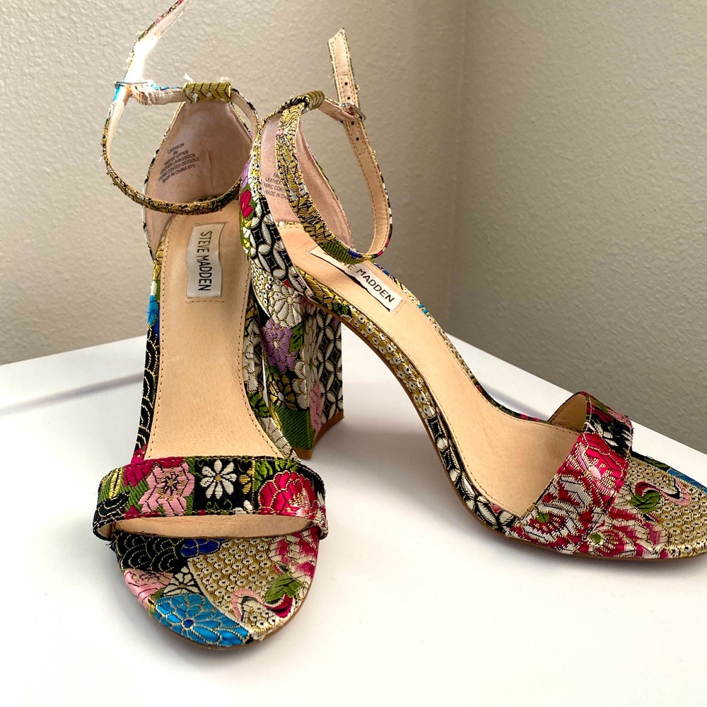 Steve Madden Flower Print Heels